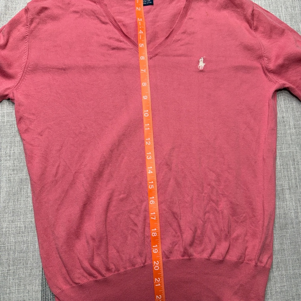 Ralph Lauren women’s V-Neck Sweater - Pink - Picture 7 of 7